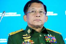 Commander-in-Chief of Myanmar's armed forces, Senior General Min Aung Hlaing attends the IX Moscow conference on International Security in Moscow on June 23, 2021. Alexander Zemlianichenko / POOL / AFP