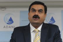 Gautam Adani, Chairman of the Adani Group speaks during a press conference in Ahmedabad . Photo: AFP