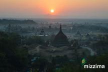 Ancient pagodas at Mrauk-U of Rakhine State. Photo: Mizzima
