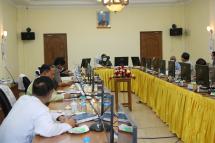 The Central Body on Anti-Money Laundering holds its meeting 1/2020 at the Ministry of Home Affairs in Nay Pyi Taw on 28 July 2020. Photo: MNA