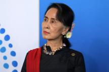  Myanmar State Counsellor Aung San Suu Kyi listens to an address to the New Colombo Plan Reception at the ASEAN (Association of Southeast Asian Nations)-Australia special summit being held in Sydney on March 17, 2018. Photo: AFP