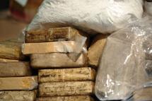 A close up of bags filled with heroin. Photo: AFP