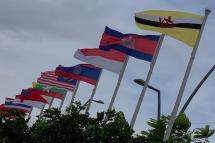 ASEAN flags. Photo: EPA