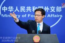 Chinese Foreign Ministry spokesman Zhao Lijian. Photo: MFA China