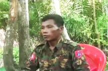 Corporal Aung Naing, an ethnic Rakhine soldier who defected from the Myanmar military to the rebel Arakan Army, appears in a video released on Oct. 10, 2019. Photo: Video screenshot/Arakan Army from YouTube