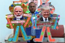 President Donald Trump's first official visit to India is likely to be more about pomp and ceremony than concrete agreements (AFP / NARINDER NANU)