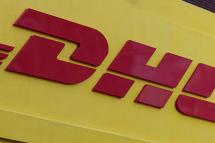 DHL company brand sign. Photo: EPA
