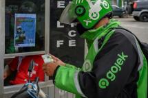 Founded in 2015, Gojek started as a motorcycle taxi app before quickly turning into a 'super-app' (AFP Photo/BAY ISMOYO) 