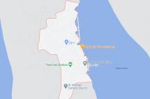 Myebon township, Rakhine State. Map: Google