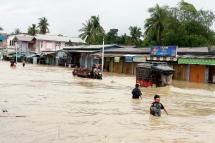 Flood in Kalay Myo, Sagaing region. Photo: Phoe Thar
