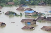 Heavy flooding in Khandi township, Sagaing Region on 3 September, 2015. Photo: Nok Tun/Facebook
