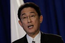 Japanese Foreign Minister Fumio Kishida Photo: Peter Foley/EPA

