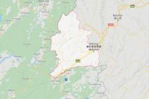 Mangshi, Dehong, Yunnan, China. Map: Google