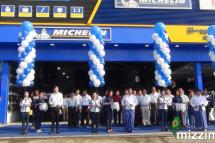 Michelin Innovative Shop brings top quality car tires to Yangon. Photo: Daung Lu/Mizzima
