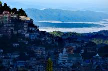 A general morning view of the Aizawl city capital of Mizoram state, India. Photo: EPA