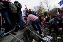 Pro-Trump protesters storm the grounds of the US Capitol, in Washington, DC, USA, 06 January 2021. Photo: EPA