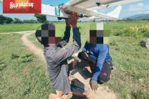 Operation Myananda (Mandalay) crew with the drone