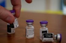 A view of the Covid19 Pfizer-BioNTech vaccine. Photo: EPA