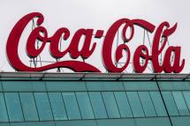 A view of a Coca-Cola logo at the headquarter of Coca-Cola Belgium in Brussels, Belgium, 08 September 2020 (reissued 22 October 2020). Photo: EPA