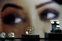 Diamond jewellery is on display. Photo: EPA