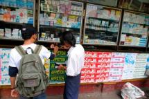 File photo: A typical pharmacy in Yangon. Photo: EPA