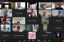 Some representatives of the PPST are seen in a screengrab from an online meeting held from April 26-27.