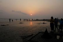 Sittwe beach, Rakhine State. Photo: Nyunt Win/EPA
