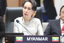 Myanmar State Counsellor Aung San Suu Kyi. Photo: EPA