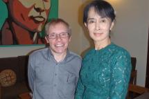 Aung San Suu Kyi and her former foreign economic advisor.