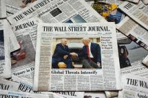 Copies of The Wall Street Journal. Photo: EPA