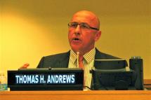 Thomas Andrews, new special rapporteur on the situation of human rights in Myanmar. Photo: Twitter@KevinCChang