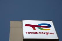 The logo of French oil and gas company TotalEnergies. Photo: AFP