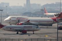 Air India passenger planes seen at the Chhatrapati Shivaji International Airport in Mumbai, India. Photo: EPA