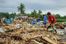 In the Philippines, Typhoon Kammuri wrought havoc on islands and provinces south of the capital Manila (AFP/RAZVALE SAYAT)