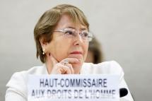 UN High Commissioner for Human Rights Chilean Michelle Bachelet looks on as she attends the opening of 39th session of the Human Rights Council, at the European headquarters of the United Nations in Geneva, Switzerland, 10 September 2018. Photo: Salvatore Di Nolfi/EPA-EFE