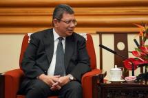 Malaysian foreign minister Saifuddin Abdullah said it would be difficult to have Myanmar junta chief Min Aung Hlaing at an ASEAN summit later this month (AFP/Andrea Verdelli)