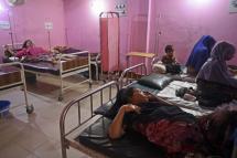  Rohingya refugees rest in a maternity ward during treatment at a medical centre in Kutupalong refugee camp in Ukhia. Photo: AFP