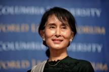 Suu Kyi faces 3 years in jail if found guilty of incitement against the military (AFP/Stan HONDA)