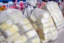 File photo shows bags of the drug crystal meth after being seized by Thai authorities in Bangkok. PHOTO: AFP