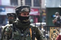 Tensions have soared in Indian-controlled Kashmir after armed militants staged attacks that left seven civilians dead, including three from the minority Hindu and Sikh communities (AFP/TAUSEEF MUSTAFA)