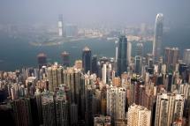 A view from Victoria peak in Hong Kong, China. Photo: Paul Hilton/EPA
