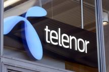 A telenor logo at their store at the central station in downtown Gothenburg, Sweden. Photo: EPA