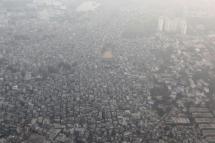 An aerial view Delhi, India. Photo: EPA