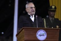 New President of the Democratic Republic of Timor-Leste, Jose Ramos-Horta speaks during the swearing in ceremony, in Dili, Timor-Leste, 19 May 2022. Photo: EPA