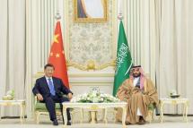 The official welcoming ceremony for the Chinese president at the Palace of Yamamah in Riyadh in December, 2022. Photo: Royal Court of Saudi Arabia