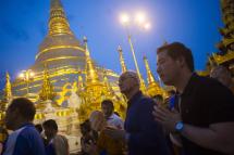 Yangon city's landmark Shwedagon pagoda. Photo: Ye Aung Thu/AFP
