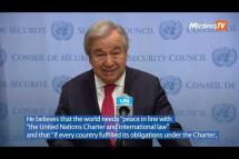 Embedded thumbnail for UN Secretary-General issues global conflict warning