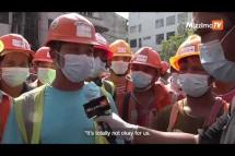 Embedded thumbnail for Hundreds of construction workers protest in Yangon