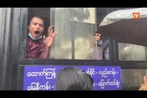 Embedded thumbnail for Buses transport prisoners from Yangon prison after amnesty announcement