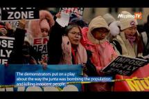 Embedded thumbnail for NUG supporters demonstrate in front of the White House in Washington
